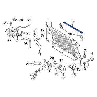 Ford OE - Upper Radiator Air Seal