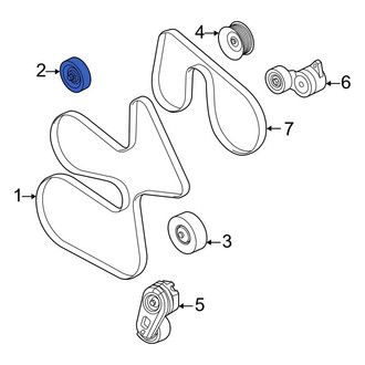 Ford OE - Upper Accessory Drive Belt Idler Pulley