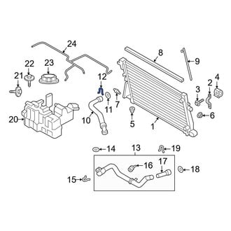 Ford OE - Radiator Coolant Hose C-Clip