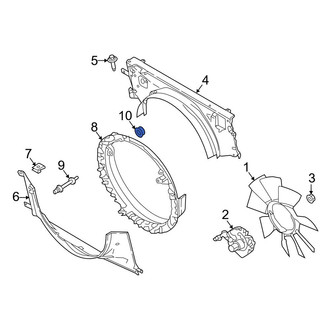Ford OE - Rear Upper Door Hinge Nut