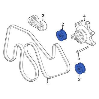 Ford OE - Left Accessory Drive Belt Idler Pulley