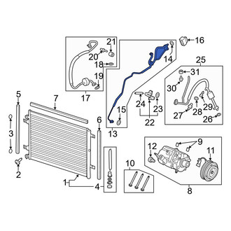 Ford OE - A/C Refrigerant Liquid Hose