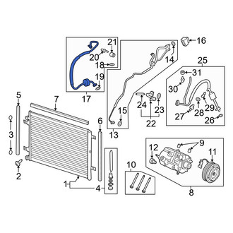 Ford OE - A/C Refrigerant Suction Hose