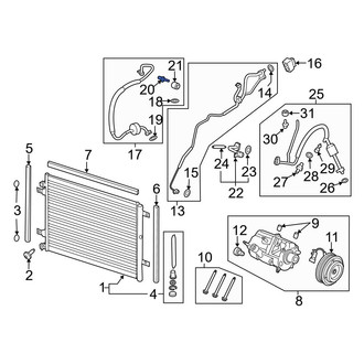 Ford OE - A/C Service Valve Core