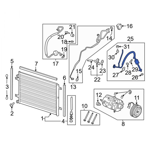 A/C Refrigerant Discharge Hose