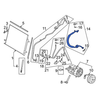 Ford OE - A/C Refrigerant Suction Hose