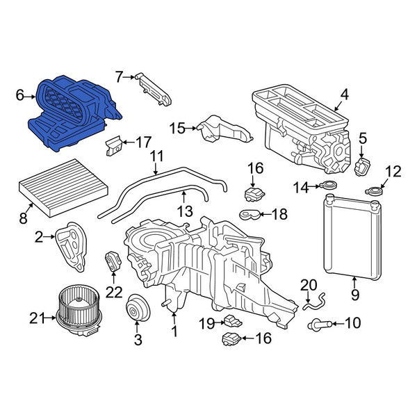 メンテナンス user_43bde95a Ford OE HL3Z19A618AD - HVAC Air Inlet Housing
