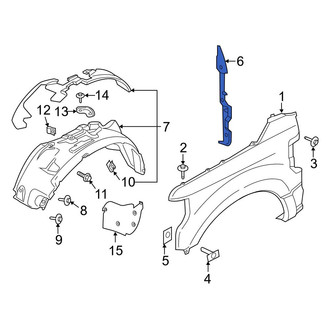 Ford OE - Front Left Fender Filler Panel