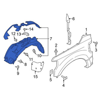 Ford OE - Front Right Fender Splash Shield