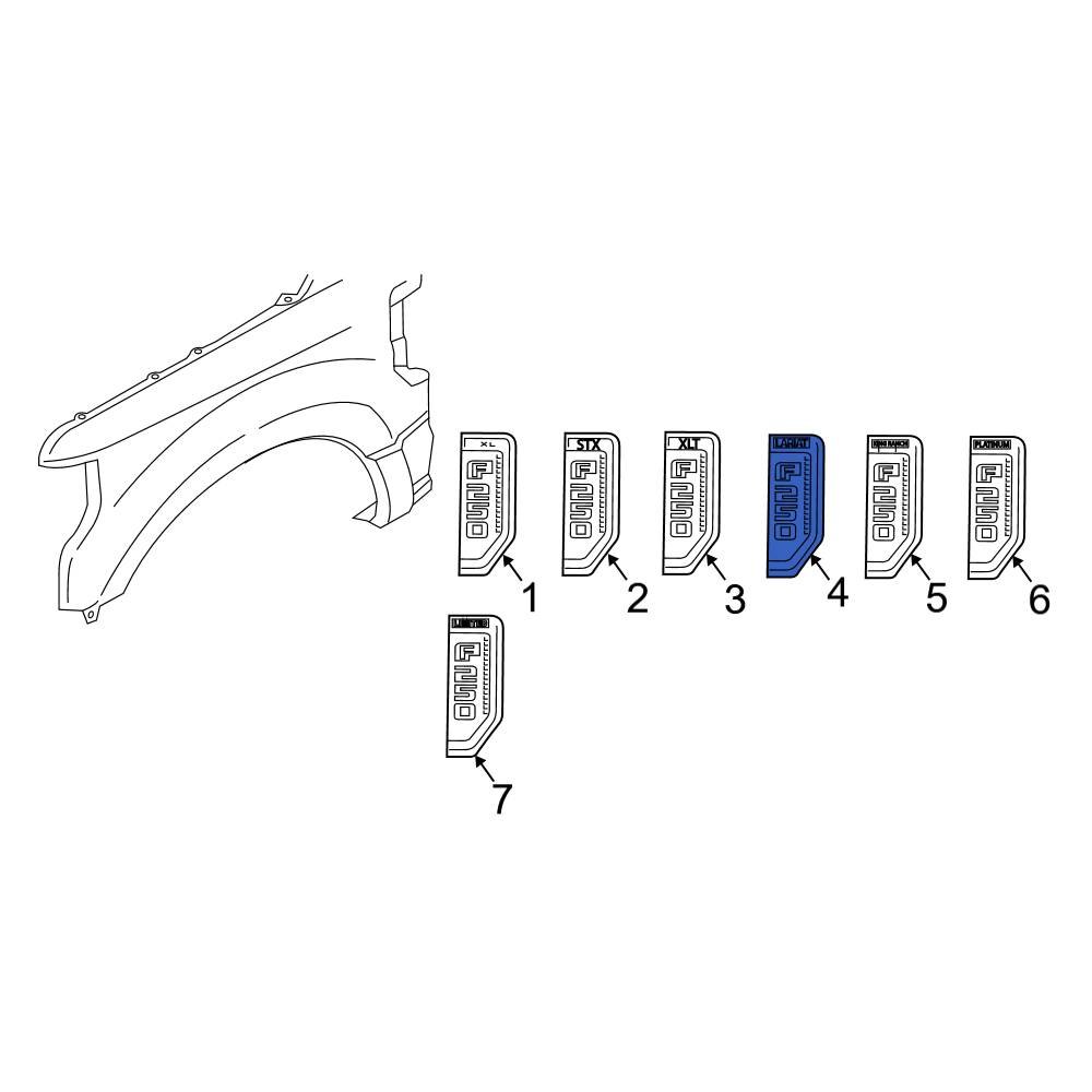 ford-oe-hc3z16720ca-front-left-fender-emblem