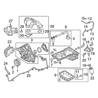 Ford OE - Engine Oil Pump Pickup Tube Gasket