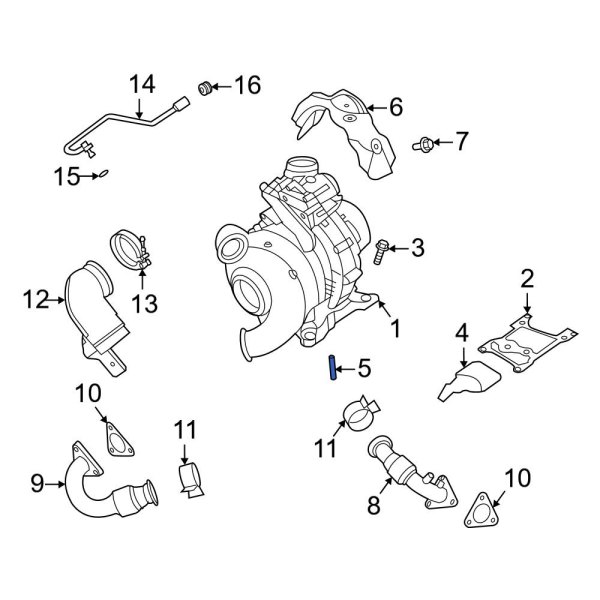 Ford OE HC3Z6C683A Turbocharger Boost Pressure Solenoid Filter