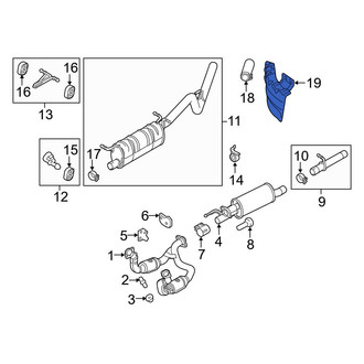 Ford OE - Left Exhaust Heat Shield