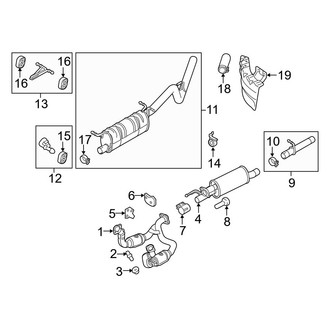 Ford OE - Exhaust System - Exhaust Components (6.2L)
