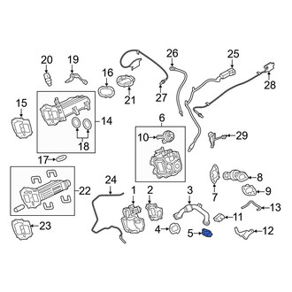 Ford OE - Lower Exhaust Gas Recirculation (EGR) Tube Gasket
