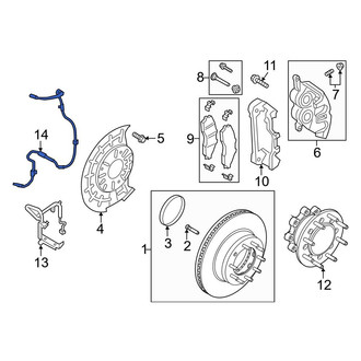 Ford OE - Front Left ABS Wheel Speed Sensor
