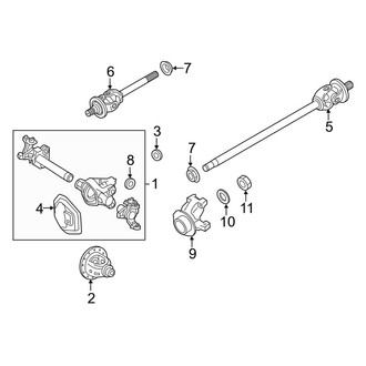 Ford OE - Front Suspension - Carrier & Front Axles (4WD)