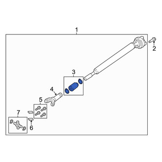 Ford OE - Front Drive Shaft Center Support Boot