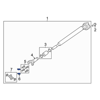 Ford OE - Differential Drive Pinion Nut
