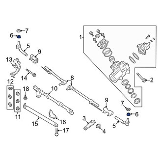 Ford OE - Steering Tie Rod Nut