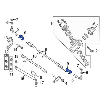 Ford OE - Steering Tie Rod End Adjusting Sleeve