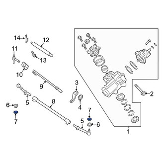 Ford OE - Steering Tie Rod Nut