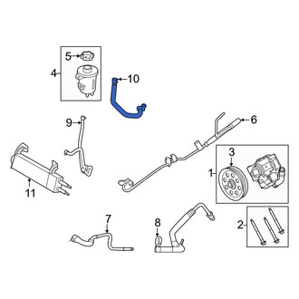 Ford OE - Power Steering Reservoir Hose