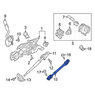 Ford OE - Lower Steering Shaft