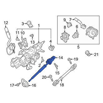 Ford OE - Upper Steering Shaft