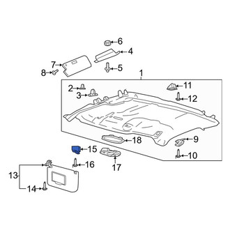 Ford OE - Left Sun Visor Holder