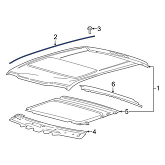 Ford OE - Left Roof Panel Bracket