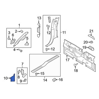 Ford OE - Right Kick Panel Trim