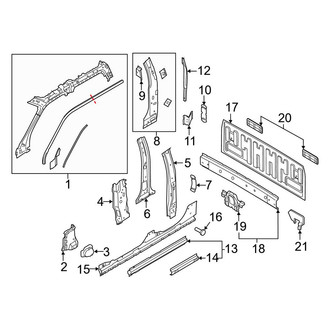 Ford OE - Cab - Back Panel (Crew Cab)