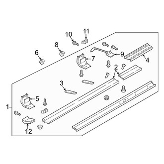 Ford OE - Cab - Running Board (Production, Type 3, Extended Length), (Crew Cab)