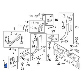 Ford OE - Right Kick Panel Trim