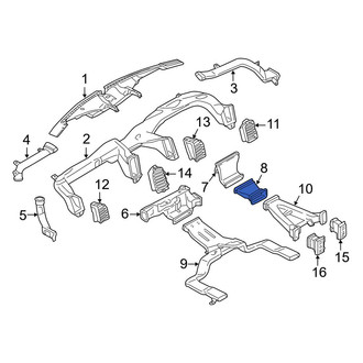 Ford OE - Upper HVAC Duct Adapter