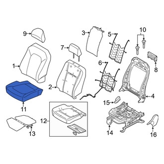 Ford OE - Front Left Seat Cover
