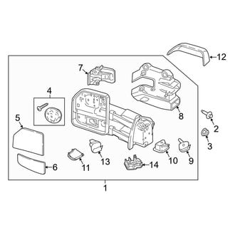 Ford OE - Front Door - Outside Mirrors (Manual Telescoping Power)