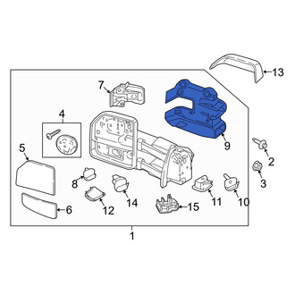 Ford OE - Front Right Outer Door Mirror Cover