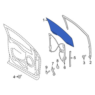 Ford OE - Front Right Door Glass