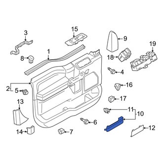 Ford OE - Front Left Door Armrest
