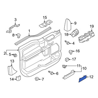 Ford OE - Front Door Trim Molding