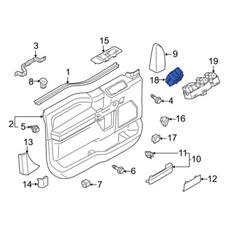 Ford OE - Front Right Door Window Switch