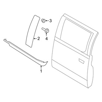 Ford OE - Rear Door - Exterior Trim (SuperCab)