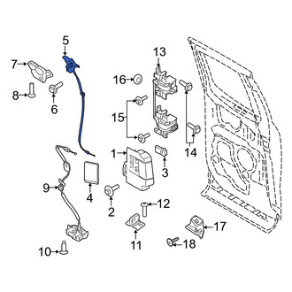 Ford OE - Rear Left Upper Door Latch Assembly