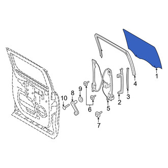 Ford OE - Rear Right Door Glass