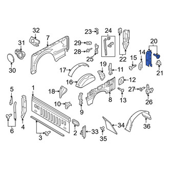 Ford OE - Rear Right Inner Truck Bed Panel
