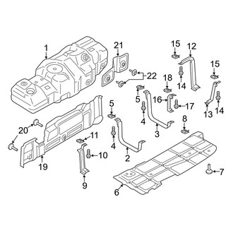 Ford OE - Fuel System Components (Tank & Brackets), (6.2L)