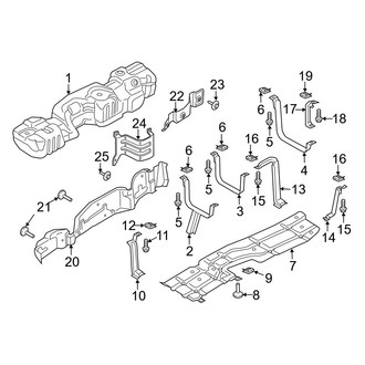 Ford OE - Fuel System Components (Tank & Brackets), (6.7L)