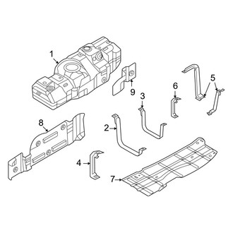 Ford OE - Fuel System Components (Tank & Brackets), (7.3L)